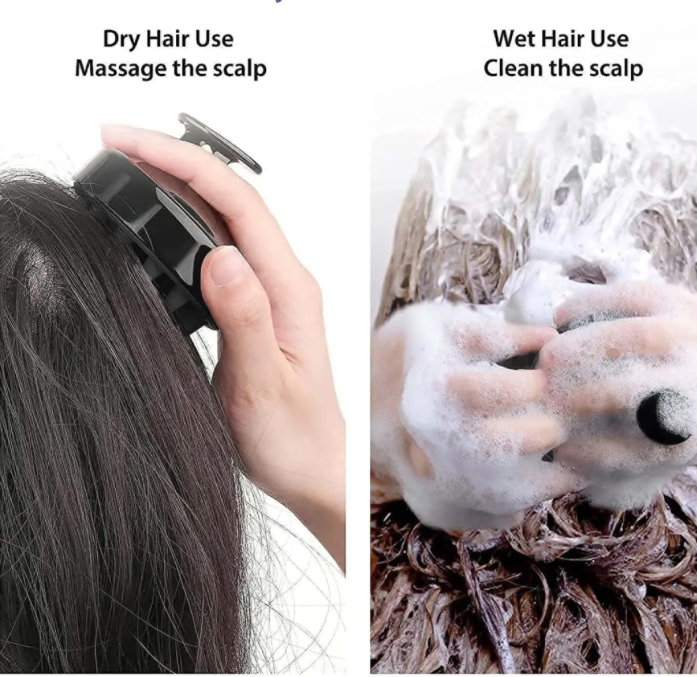 Scalp Shampoo Brush – Soft Silicone Scalp Massager & Hair Scrubber