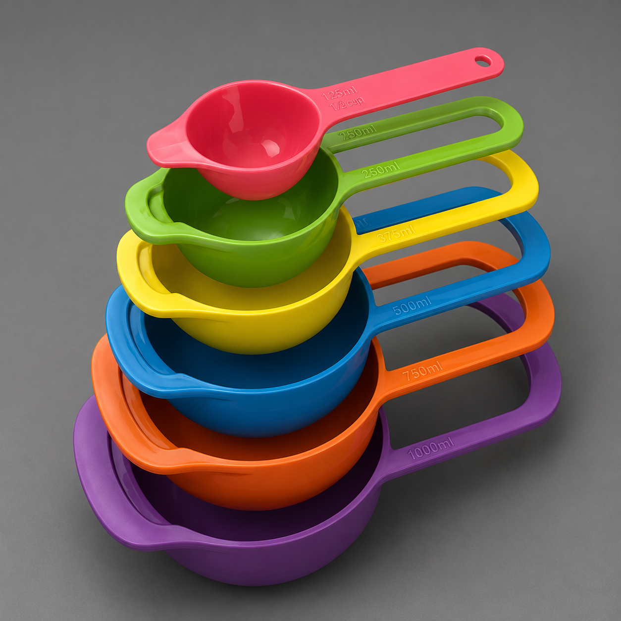High Quality Measuring Spoon Set – 6Pcs Measuring Cups & Spoons