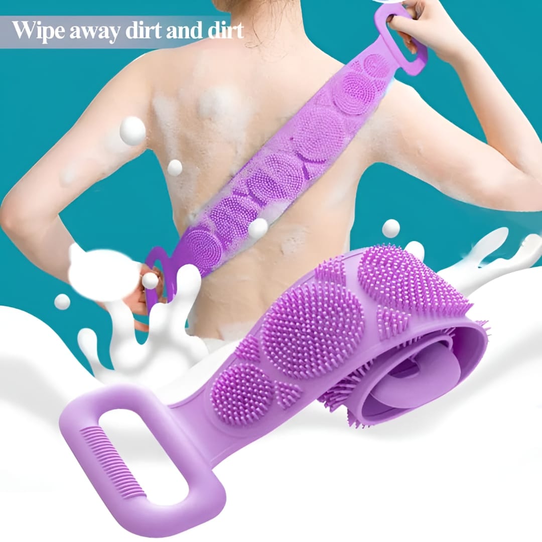🛁 Silicone Bath Brush &amp; Silicone Back Scrubber Care Bundle ✨
