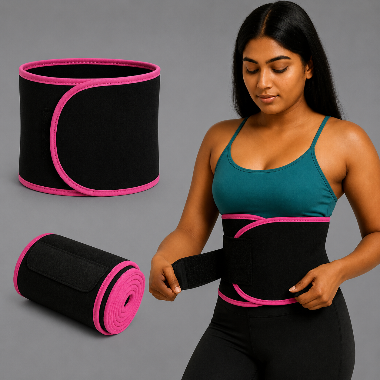 Waist Trimmer Belt for Men &amp; Women – Sweat Belt for Workout &amp; Gym